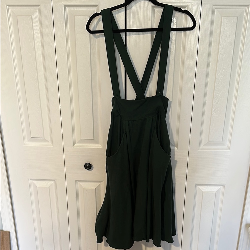 Collectif Alexa Swing Skirt in GREEN